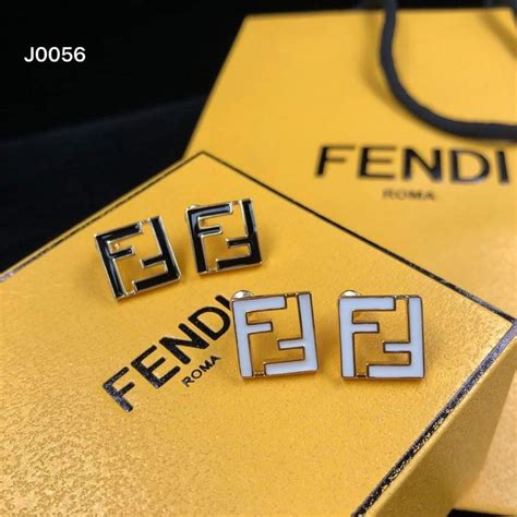 fendi earring leather white|Fendi earrings celebrity.